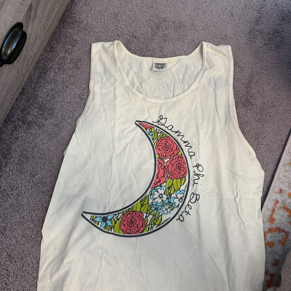 Gamma Phi Beta Cream Tank Top